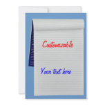 Notebook Notes Customizable Invite