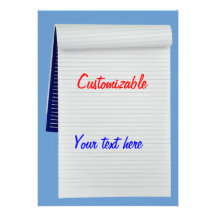 Notebook Notes Customizable Invite