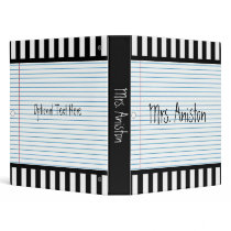 Notebook Paper Vinyl Binders