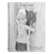 Notebook, Pony Love, Graphite Drawing