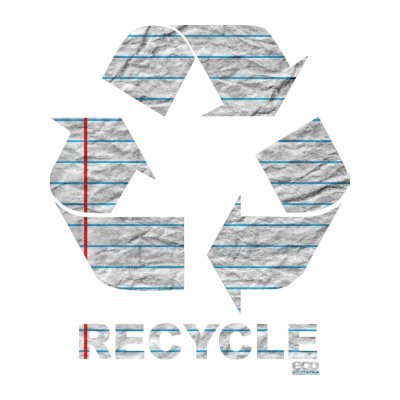 Notebook Recycle Shirt by EcoClothingCo