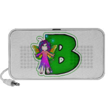 Notebook Speakers Cute Fairy Initial B