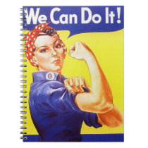 Notebook Vintage Rosie The Riveter We Can Journal notebooks