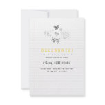 Notebook Wedding Invitation Insert