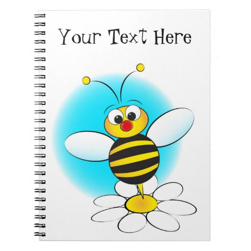 Notebook with a bee