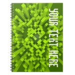 Notebook with abstract green image