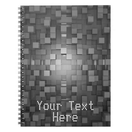Notebook with abstract image