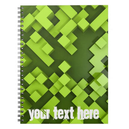 Notebook with abstract image