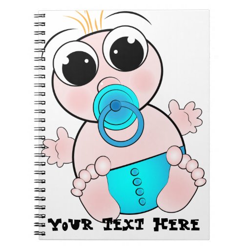 Notebook with baby boy