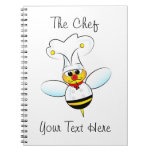 Notebook with bee chef
