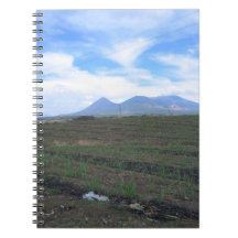 Notebook with countryside scenery of El Salvador