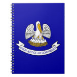 Notebook with Flag of Louisiana State