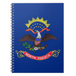 Notebook with Flag of North Dakota State