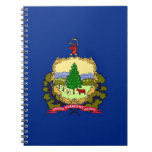 Notebook with Flag of Vermont State