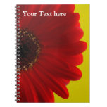 Notebook with red flower