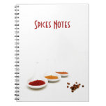 Notebook with spices