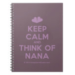 [Two hearts] keep calm and think of nana  Notebooks