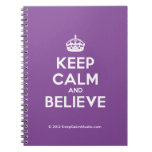 [Crown] keep calm and believe  Notebooks
