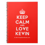 [Crown] keep calm and love kevin  Notebooks