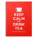 [Cup] keep calm and drink tea  Notebooks