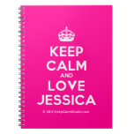 [Crown] keep calm and love jessica  Notebooks