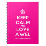 [Cupcake] keep calm and love awel  Notebooks