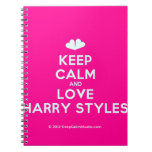 [Two hearts] keep calm and love harry styles  Notebooks