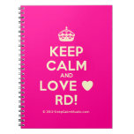 [Crown] keep calm and love ♥ rd!  Notebooks