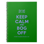 [UK Flag] keep calm and bog off  Notebooks