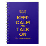 [UK Flag] keep calm and talk on  Notebooks