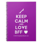 [Skateboard] keep calm and love bff [Love heart]  Notebooks
