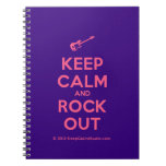 [Electric guitar] keep calm and rock out  Notebooks
