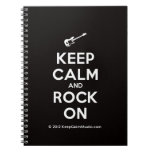 [Electric guitar] keep calm and rock on  Notebooks