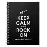 [Electric guitar] keep calm and rock on  Notebooks