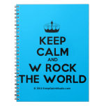 [Knitting crown] keep calm and w rock the world  Notebooks