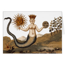 Notecard: Alchemical Arts disk of the sun and moon