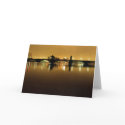 Notecard, Boston Night Scene by PaulinSF Notecard, Boston Night Scene