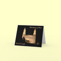 NoteCard-Manti Temple at Night cards