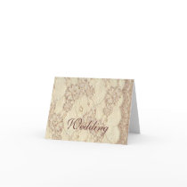 Notecard - Vintage Wedding Lace by pawtraitart Notecard - Vintage Wedding Lace