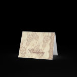Notecard - Vintage Wedding Lace