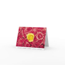 Notecard with flowers and name