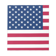 Notepad with Flag of United States of America