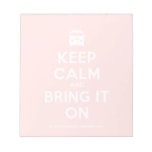 [Campervan] keep calm and bring it on  Notepads