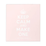 [Crown] keep calm and make one  Notepads