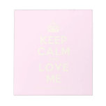 [Crown] keep calm and love me  Notepads