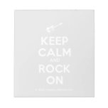 [Electric guitar] keep calm and rock on  Notepads