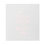 [Electric guitar] keep calm and rock on  Notepads