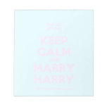 [UK Flag] keep calm and marry harry  Notepads