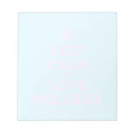 [Cupcake] keep calm and love molliexx  Notepads