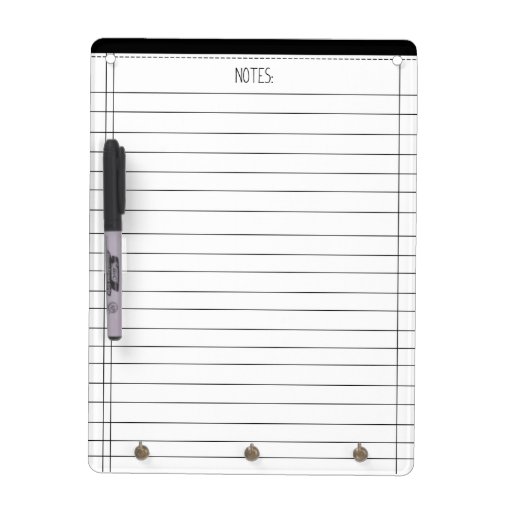 Notes Dry Erase Board Zazzle